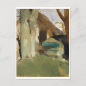Schatten auf der Mauer, Helene Schjerfbeck Postkarte (Vorderseite)