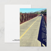 Schatten auf einer Fußbrücke Dankeskarte (Vorne/Hinten)
