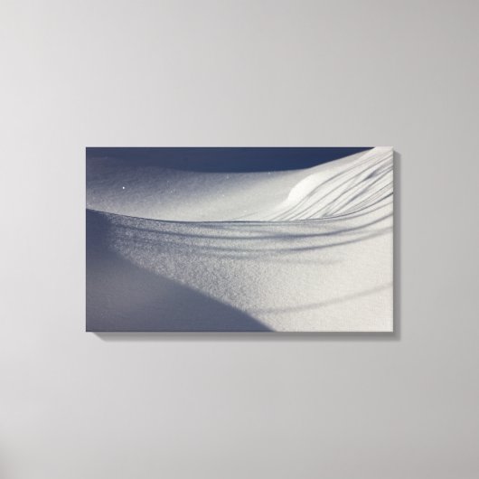 Schatten auf unberührtem Schnee CC0099 Leinwanddruck (Vorderseite)
