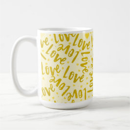 SCHATTEN AUS GELBHAND, DIE VALENTINE-LIEBE ZURÜCKG KAFFEETASSE