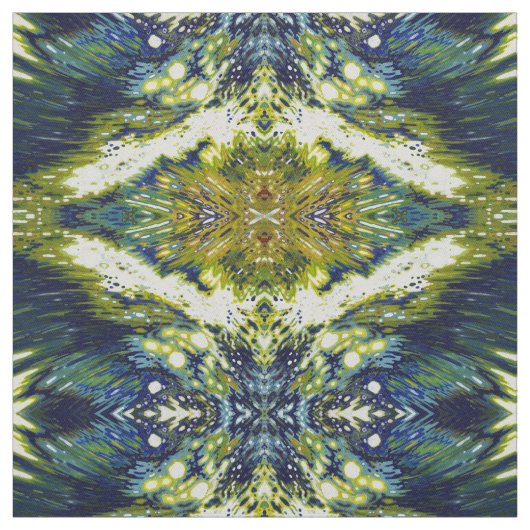 Schatten blauen u. grünen Boho Gewebes durch das Stoff (Muster)