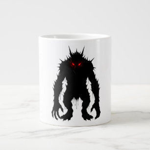 Schatten-Dämon-Monster Rote Augen Horror-Geschenk Jumbo-Tasse