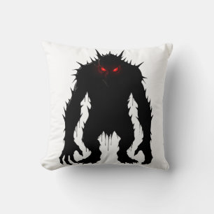 Schatten-Dämon-Monster Rote Augen Horror-Geschenk Kissen