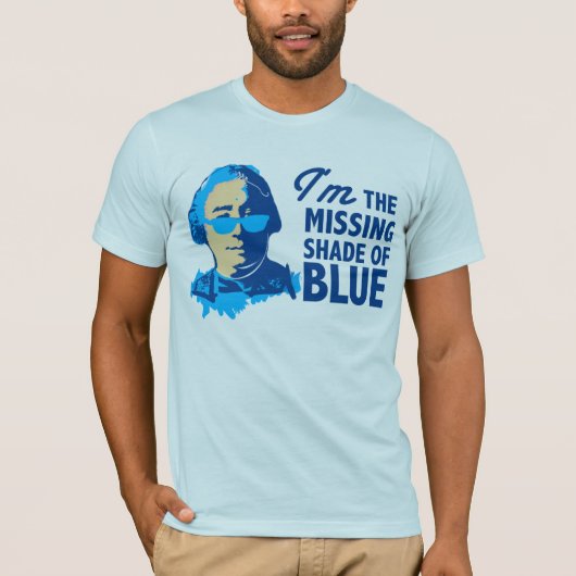 Schatten Davids Hume des blauen T - Shirt (Vorderseite)
