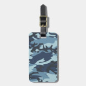 Schatten der blauen Camouflage Gepäckanhänger (Vorderseite vertikal)