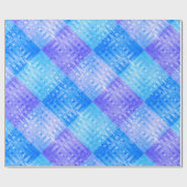 Schatten der blauen coolen geschenkpapier (Flach)