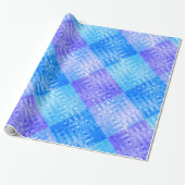 Schatten der blauen coolen geschenkpapier (Ungerollt)