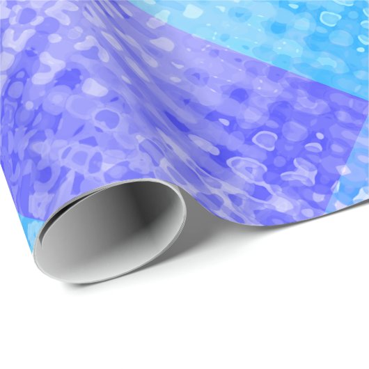 Schatten der blauen coolen geschenkpapier (Rolleneckpunkt)