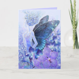 Schatten der blauen Gruß-Karten Karte