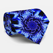 Schatten der blauen Pinwheel-Krawatte Krawatte (Gerollt)