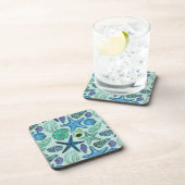 Schatten der blauen Seashells und des Getränkeuntersetzer (Rechte Seite)