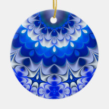 Schatten der blauen Weihnachtsverzierung