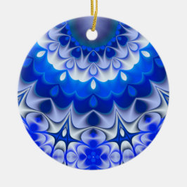 Schatten der blauen Weihnachtsverzierung Keramikornament