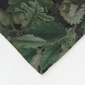 Schatten der Eiche (Nacht) Fleece Blanket (Ecke)