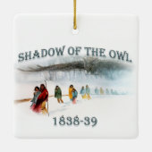 Schatten der Eule 1838-39 Keramikornament (Rückseite)