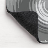 Schatten der grauen Kräuselung Mousemat Mousepad (Ecke)