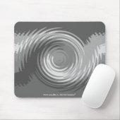 Schatten der grauen Kräuselung Mousemat Mousepad (Mit Mouse)