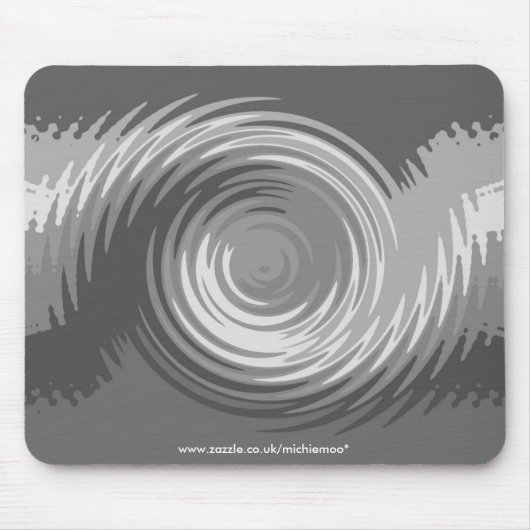 Schatten der grauen Kräuselung Mousemat Mousepad (Vorne)