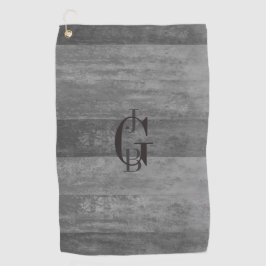 Schatten der grauen Ombre Streifen Golfhandtuch