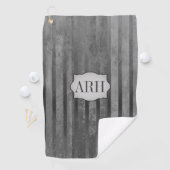 Schatten der grauen Ombre Streifen Golfhandtuch (Insitu)