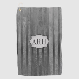 Schatten der grauen Ombre Streifen Golfhandtuch