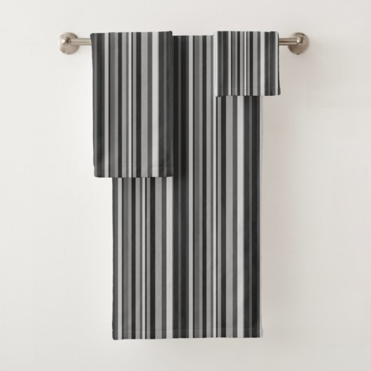 Schatten der grauen Streifen Badhandtuch Set (Insitu)