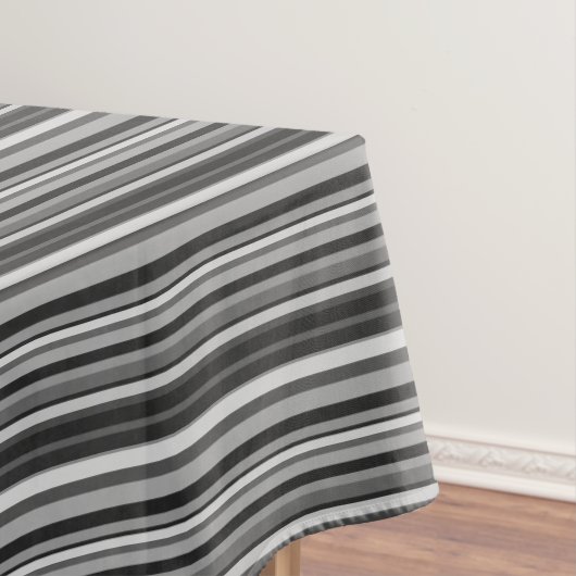 Schatten der grauen Streifen Tischdecke (Beispiel)