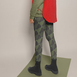 Schatten der grünen Bäume Weihnachten Pajama Pants Leggings