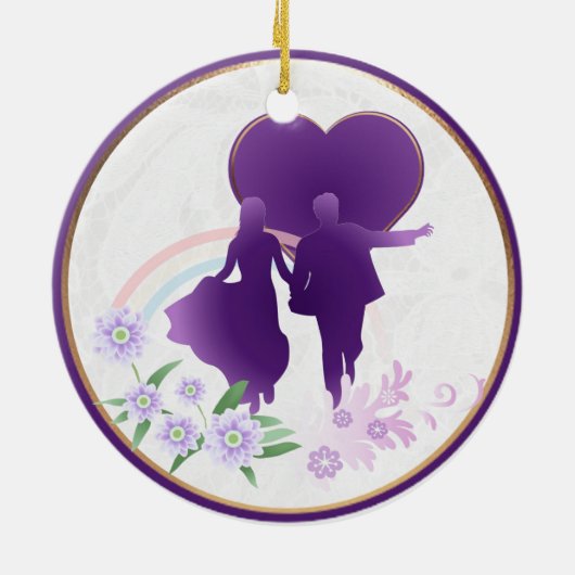 Schatten der Lavendel-Mutter des Keramikornament (Hinten)