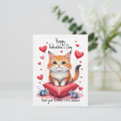 💘🐈Schatten der Liebe Feiertagskarte (Stehend Vorderseite)