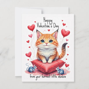 💘🐈Schatten der Liebe Feiertagskarte