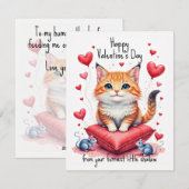 💘🐈Schatten der Liebe Feiertagskarte (Vorne/Hinten)