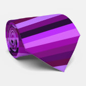 Schatten der lila horizontalen Streifen-Krawatte Krawatte (Gerollt)