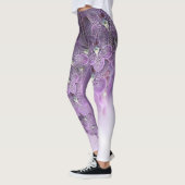 Schatten der Lila Orchideen von Violet Leggings (Links)