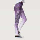 Schatten der Lila Orchideen von Violet Leggings (Rechts)