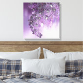 Schatten der Lila Orchideen von Violet Leinwanddruck (Insitu (Schlafzimmer))