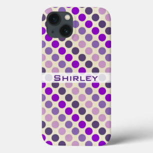 Schatten der Lila Polka-Punkte von Shirley Taylor Case-Mate iPhone Hülle