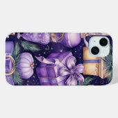 SCHATTEN DER LILA UND GOLD-CHRISTMAS-PRÄSENTE Case-Mate iPhone HÜLLE (Rückseite (Horizontal))