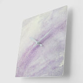 SCHATTEN DER LILAC-Acrylmauer Quadratische Wanduhr (Winkel)