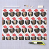 Schatten der Melanin Black Women Weihnachts-Weihna Seidenpapier (Handwerk)