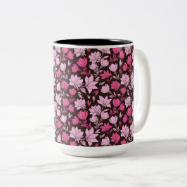Schatten der rosa Magnolia Zweifarbige Tasse