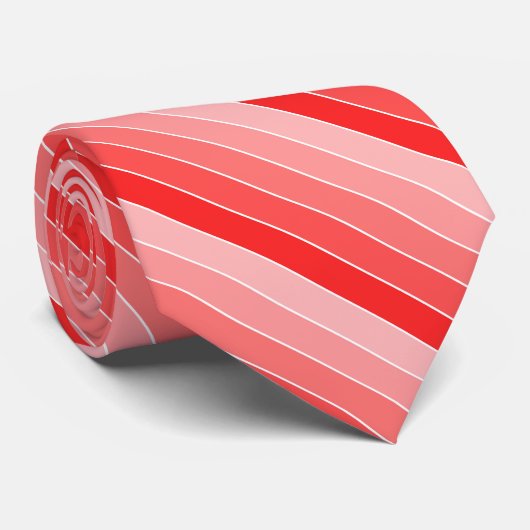 Schatten der roten Streifen Krawatte (Gerollt)