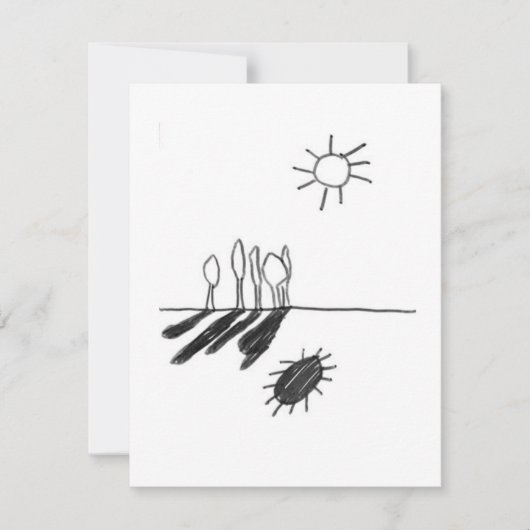 Schatten der Sonne - Eine Studie - 1 RSVP Karte (Vorderseite)