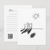 Schatten der Sonne - Eine Studie - 1 RSVP Karte (Vorne/Hinten)