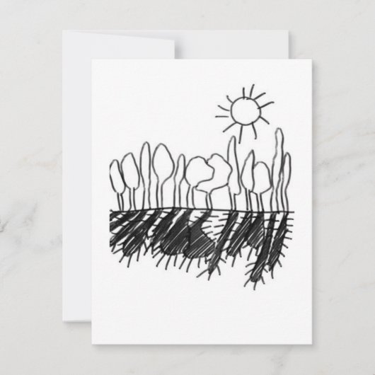 Schatten der Sonne - Eine Studie - 3 RSVP Karte (Vorderseite)