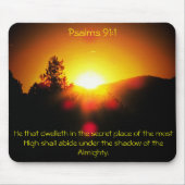 Schatten des Allmächtigers - Psalm-91:1 Mousepad (Vorne)