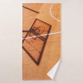 Schatten des Basketballkorbs Badehandtuch