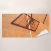 Schatten des Basketballkorbs Badehandtuch (Badehandtuch)