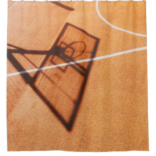 Schatten des Basketballkorbs Duschvorhang