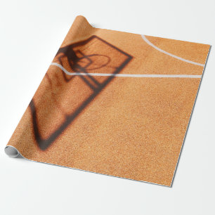 Schatten des Basketballkorbs Geschenkpapier